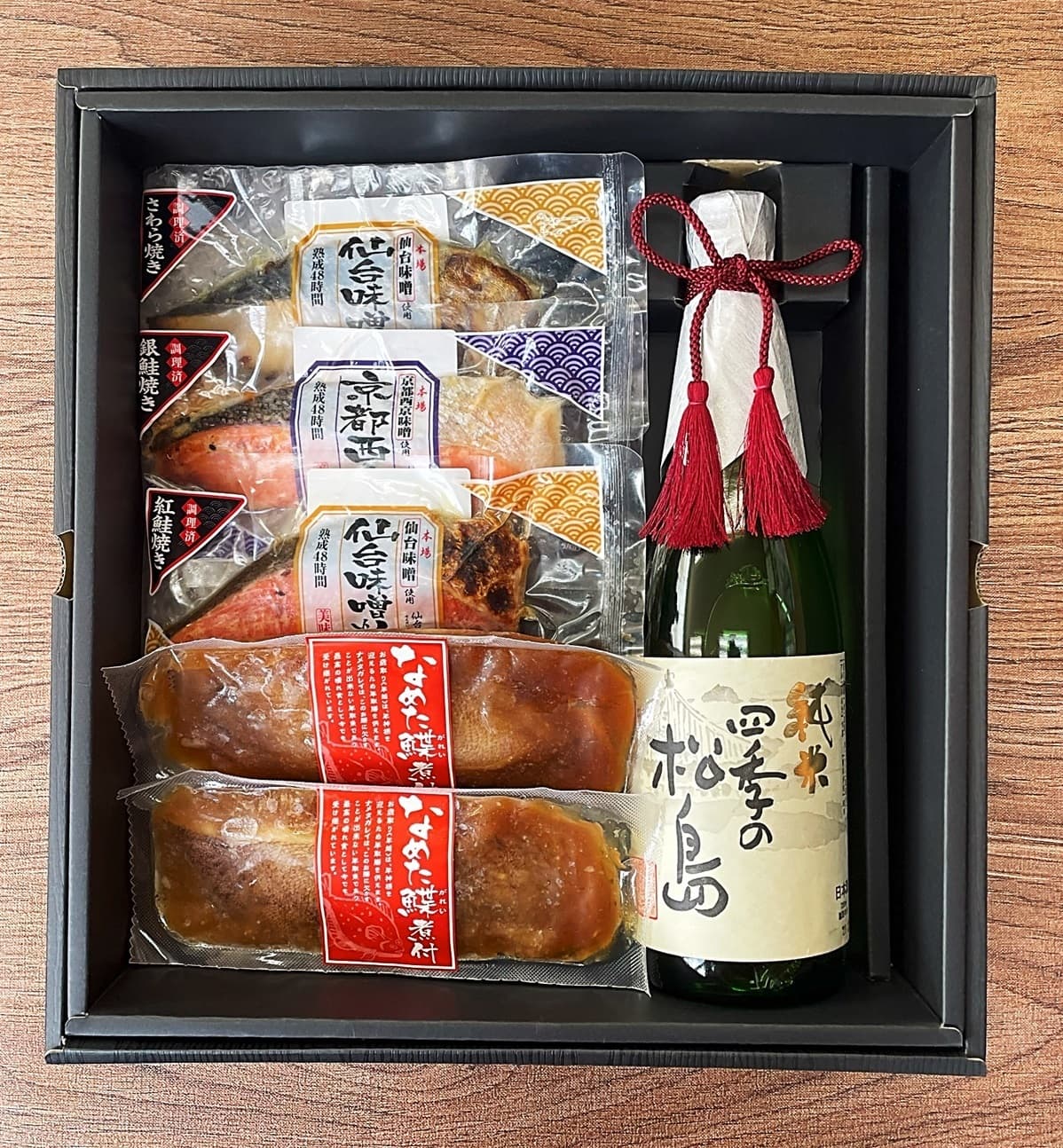 宮城県　塩竃 阿部勘 純米 四季の松島 と 仙台味噌 粕 焼煮 魚 ギフト